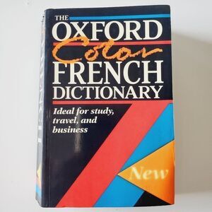 Vintage 90s The Oxford Color French Dictionary French English by Michael Jane